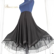社交ダンス 衣装 スタンダード スカート レッスンウェア 女性用 レディース オールシーズン 黒 ラインストーン ブラック系 シンプル 練習着 モノトーン 高品質 エレガント ダンス用ウエア 軽量 フリル付き 可愛い 大人可愛い フルスカート おしゃれ シンプルデザイン コーディネートしやすい 普段使い 結婚式 パーティー 発表会 ダンスレッスン 人気アイテム 幅広いサイズ ビジネスカジュアル