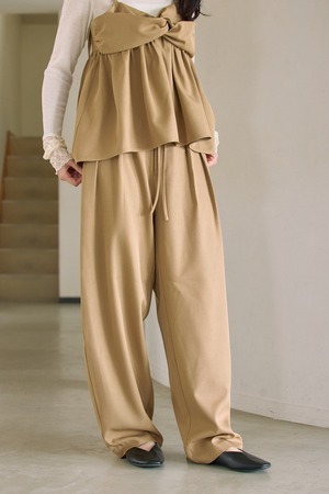 AM670908 2tuck belted pants【set up可】