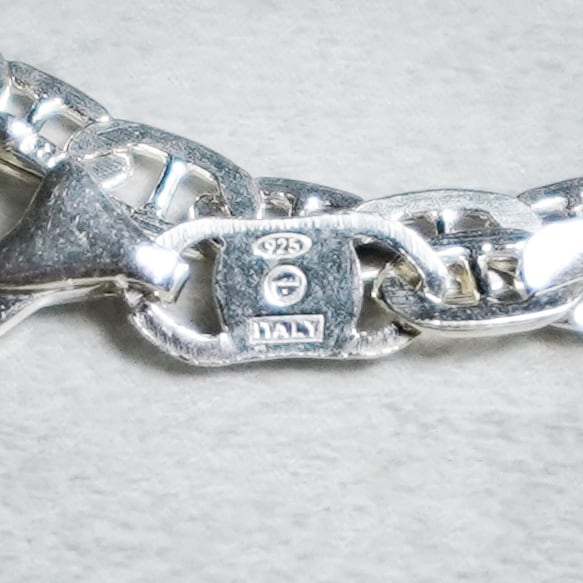 Italian Vintage Silver Marina Chain Bracelet イタリア ヴィンテージ