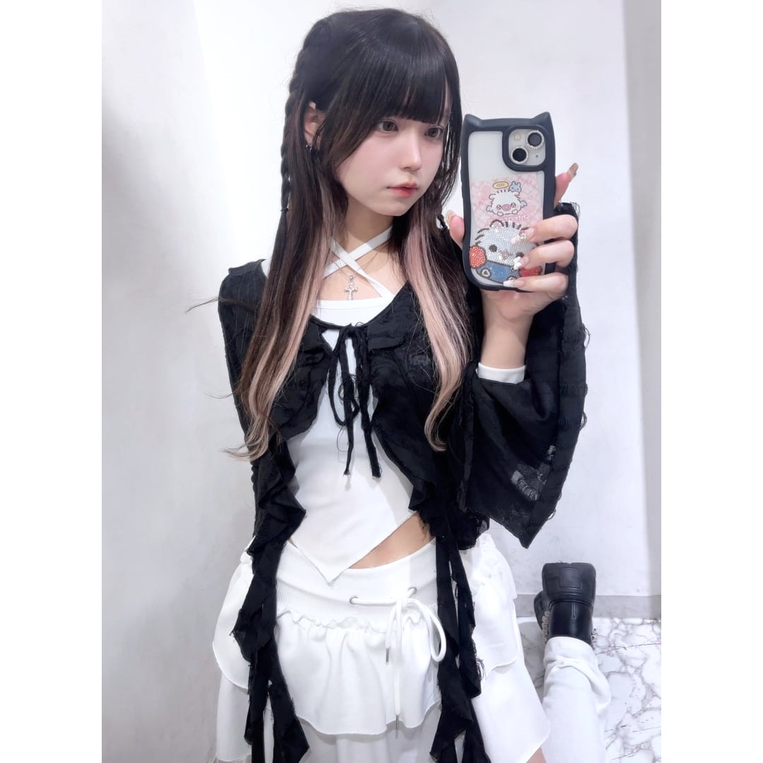 フリルグランジカーディガン