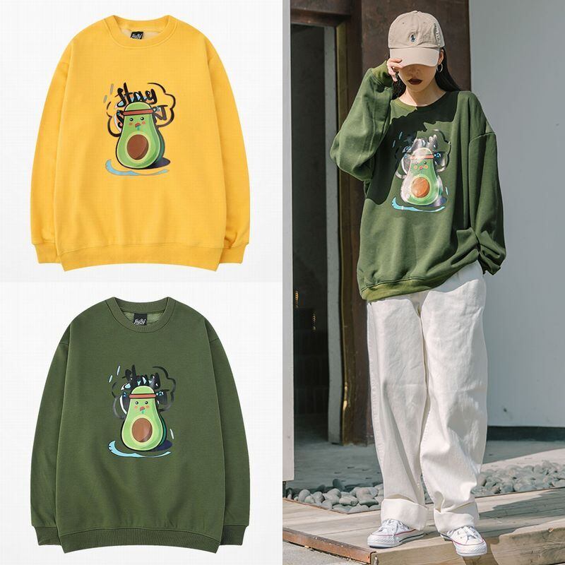 ユニセックス トレーナー スウェット 裏起毛 メンズ レディース キャラクター プリント オーバーサイズ ストリート Tbn Mamos マモス ストリートファッションならお任せ 韓国ファッションがお好きな方も要チェックです