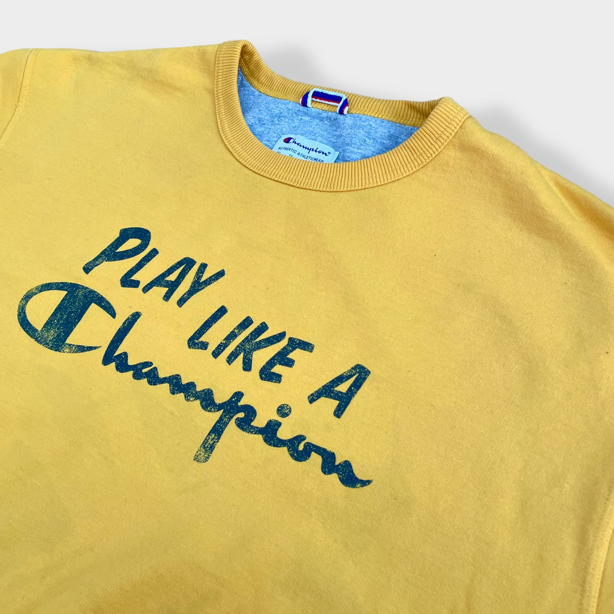 champion】2XL ビッグシルエット オーバーサイズ ロゴ プリント