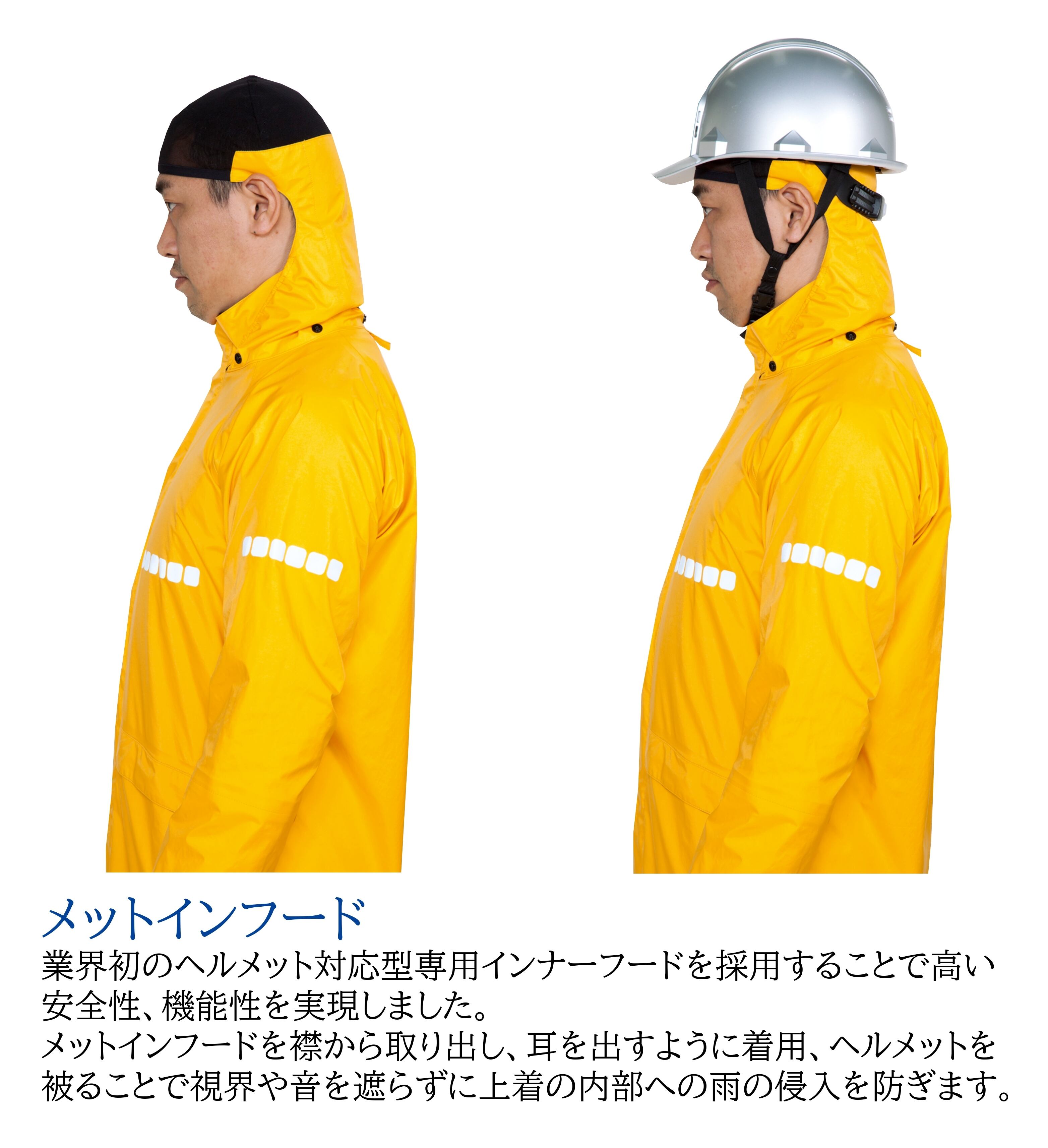 [APt PRO] AP1000 ワーキングレインスーツ プロ仕様 作業用 収納袋付き Maegaki Rain Wear Collection
