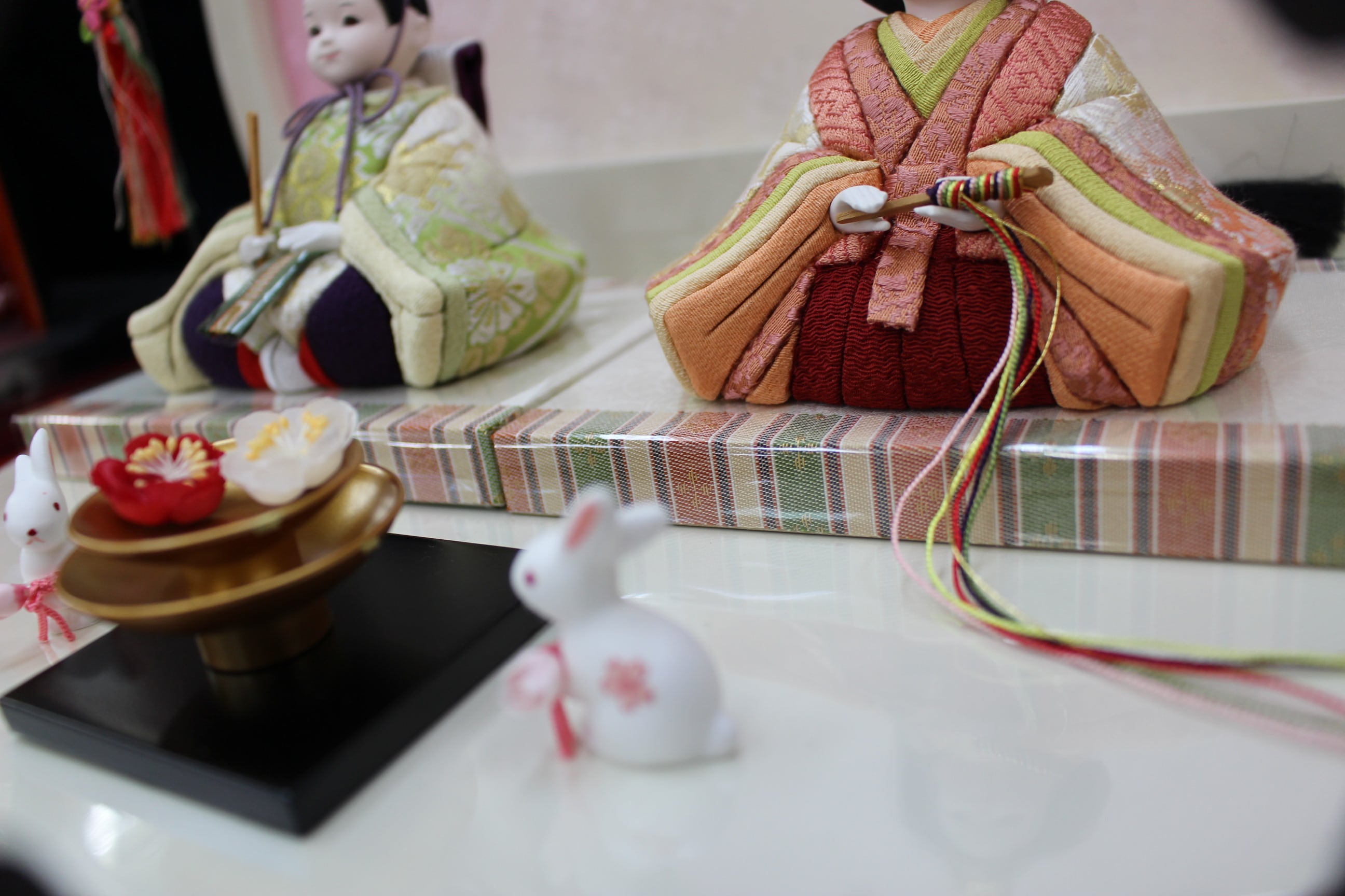 木目込人形 今様雛 縫nui 正絹「桜うさぎ」 | SHIMADA DOLL