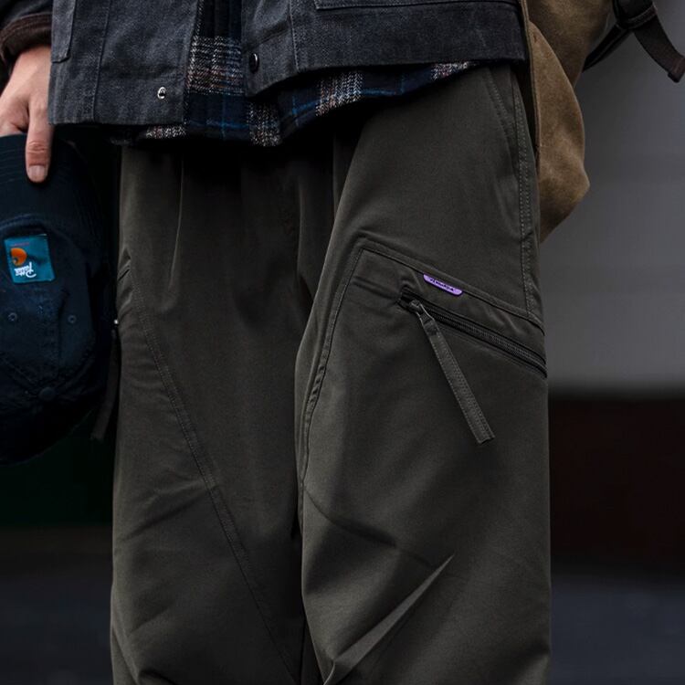 ★SIDE POCKET ZIPPER PARACHUTE SOLDIER PANTS　　　A0753