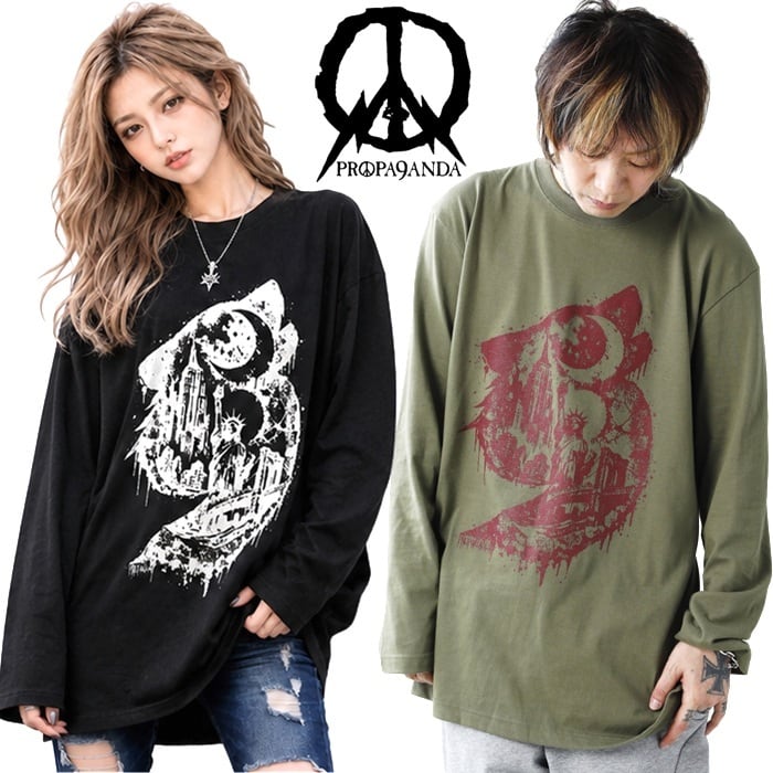 Propaganda プロパガンダ 6枚セット XLサイズ 予約品】PROPA9ANDA プロパガンダ「WOLF 9 LIBERAL L/S TEE 」長袖T