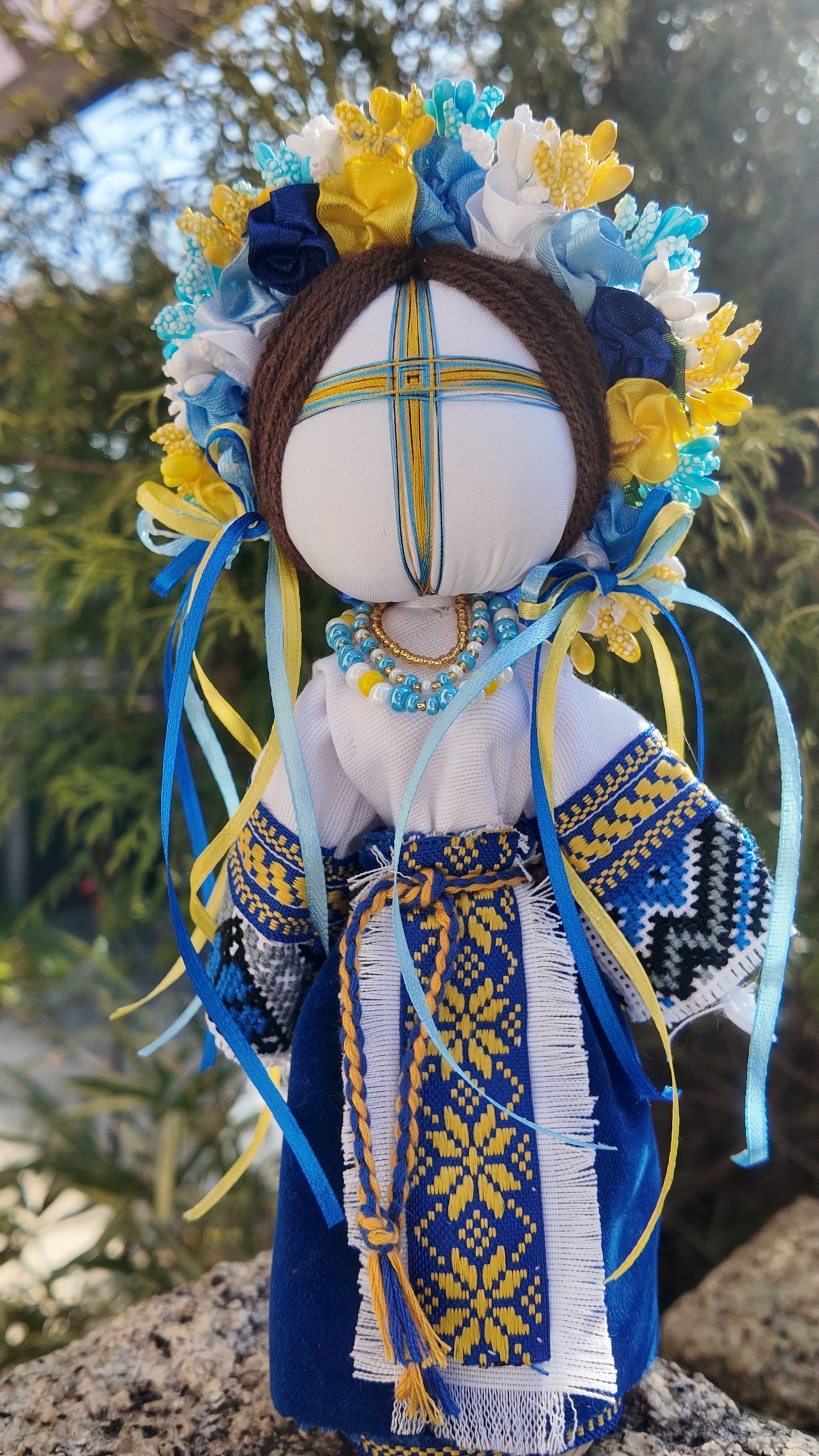 UA.Designer手作りモタンカ 25cm（ウクライナの御守り） - 1