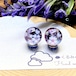 レジンキャッチ式ピアス 桜/レッド 12mm サージカルステンレス c