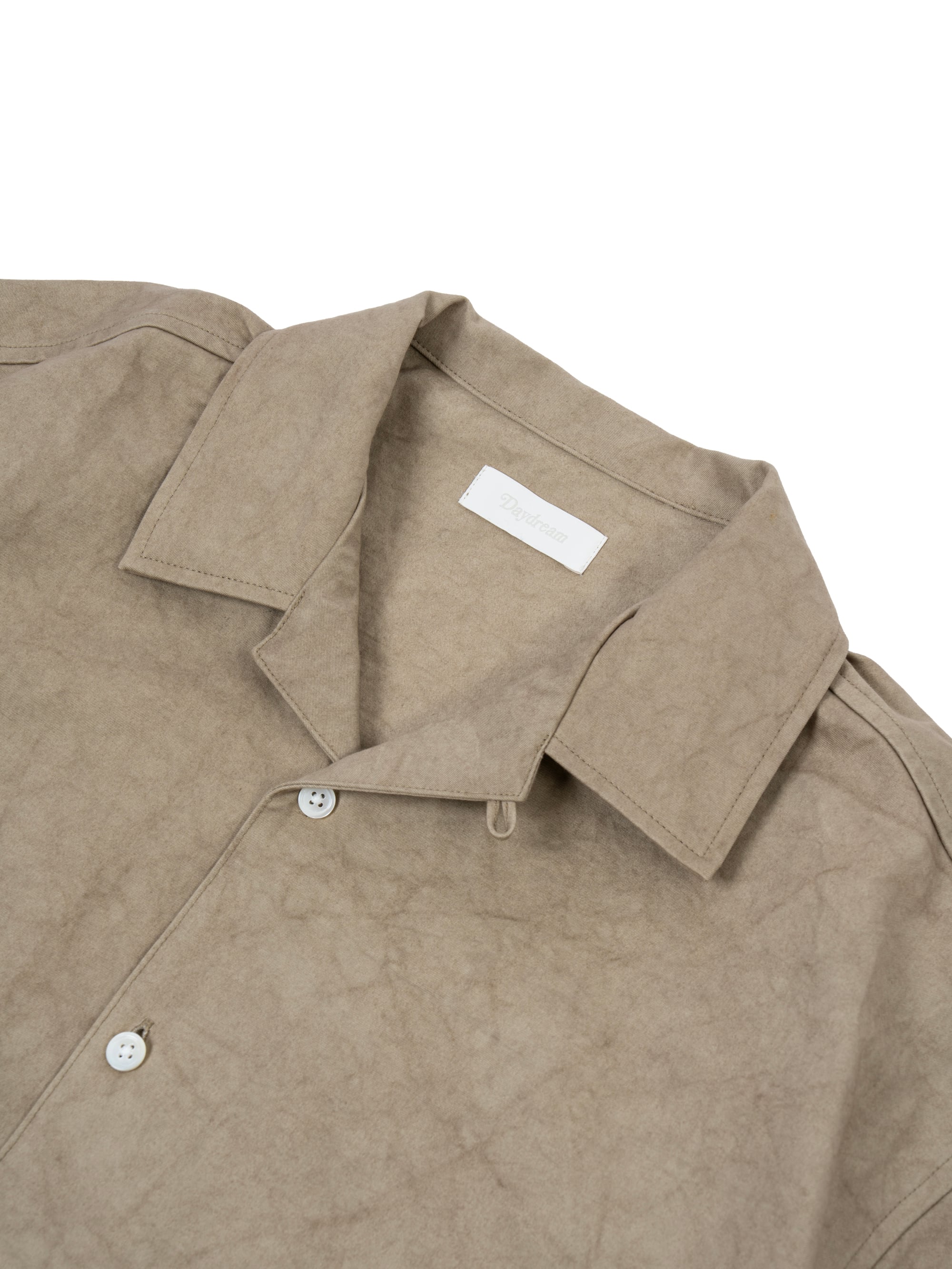【新品未使用】Daydream Open Collar Shirts ベージュ Sun Dried S/S Open Collar Shirts | Daydream