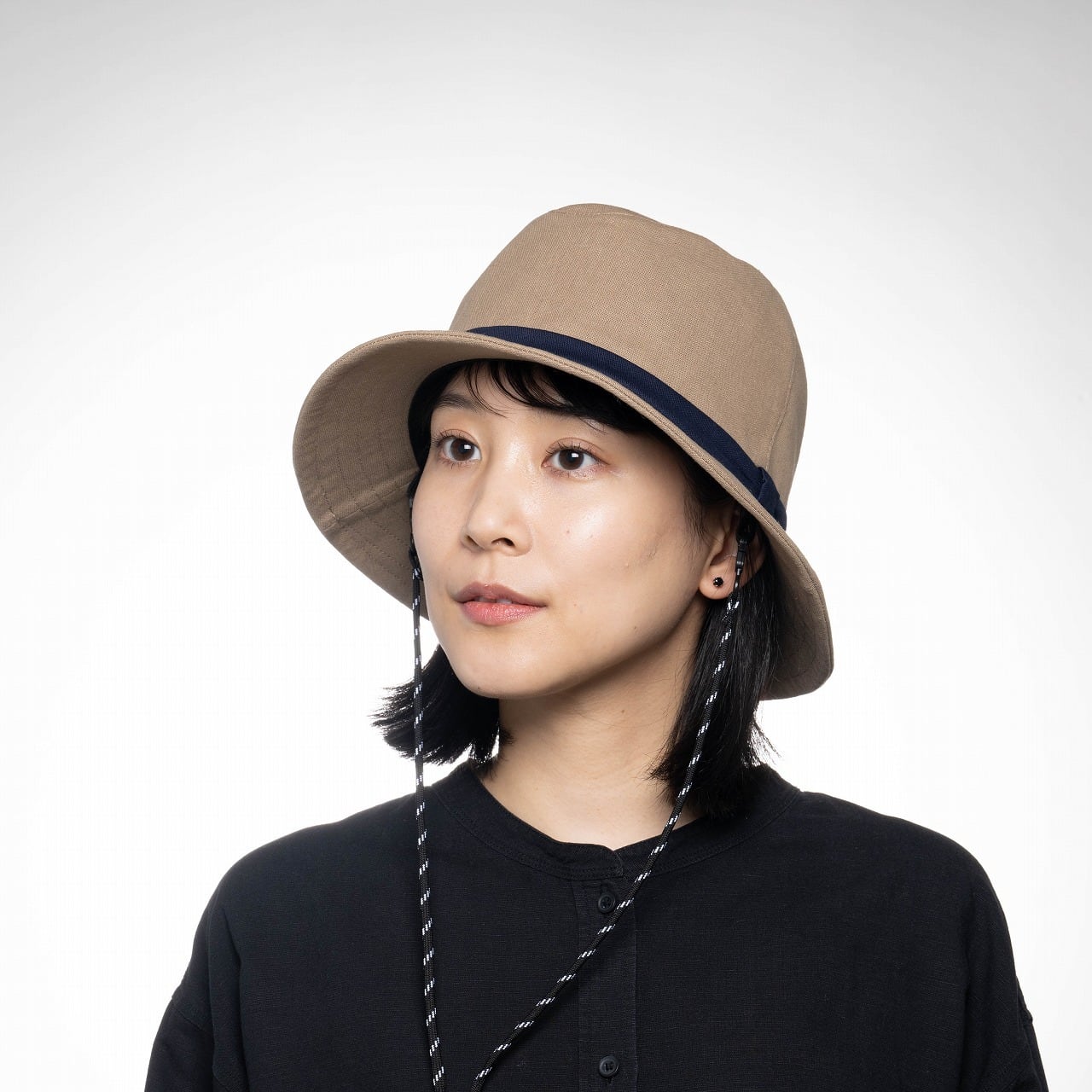 【2026年春夏】リネンコットン コツバマニッシュ|ベージュ/ネイビー/ブラウン Short-Brim Linen-Cotton Mannish Hat