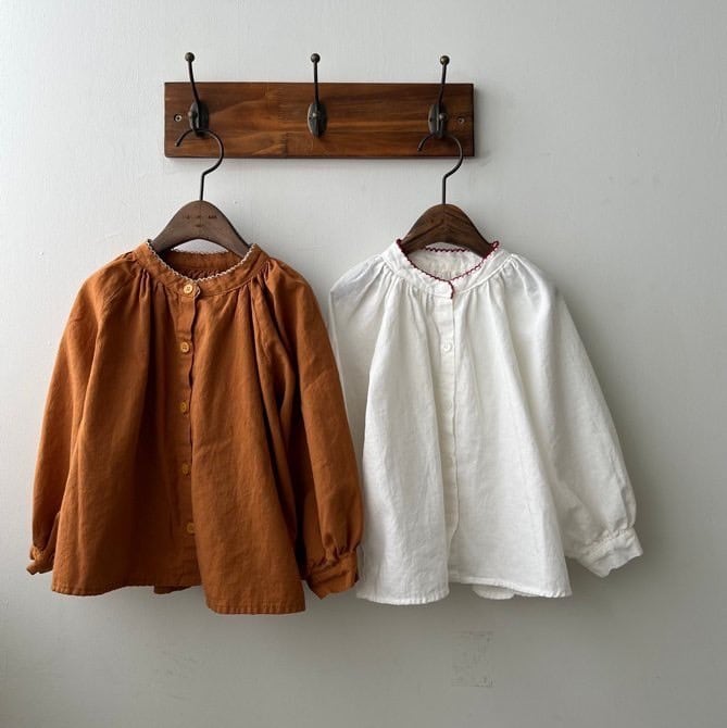 no.169 oatmeal demian blouse