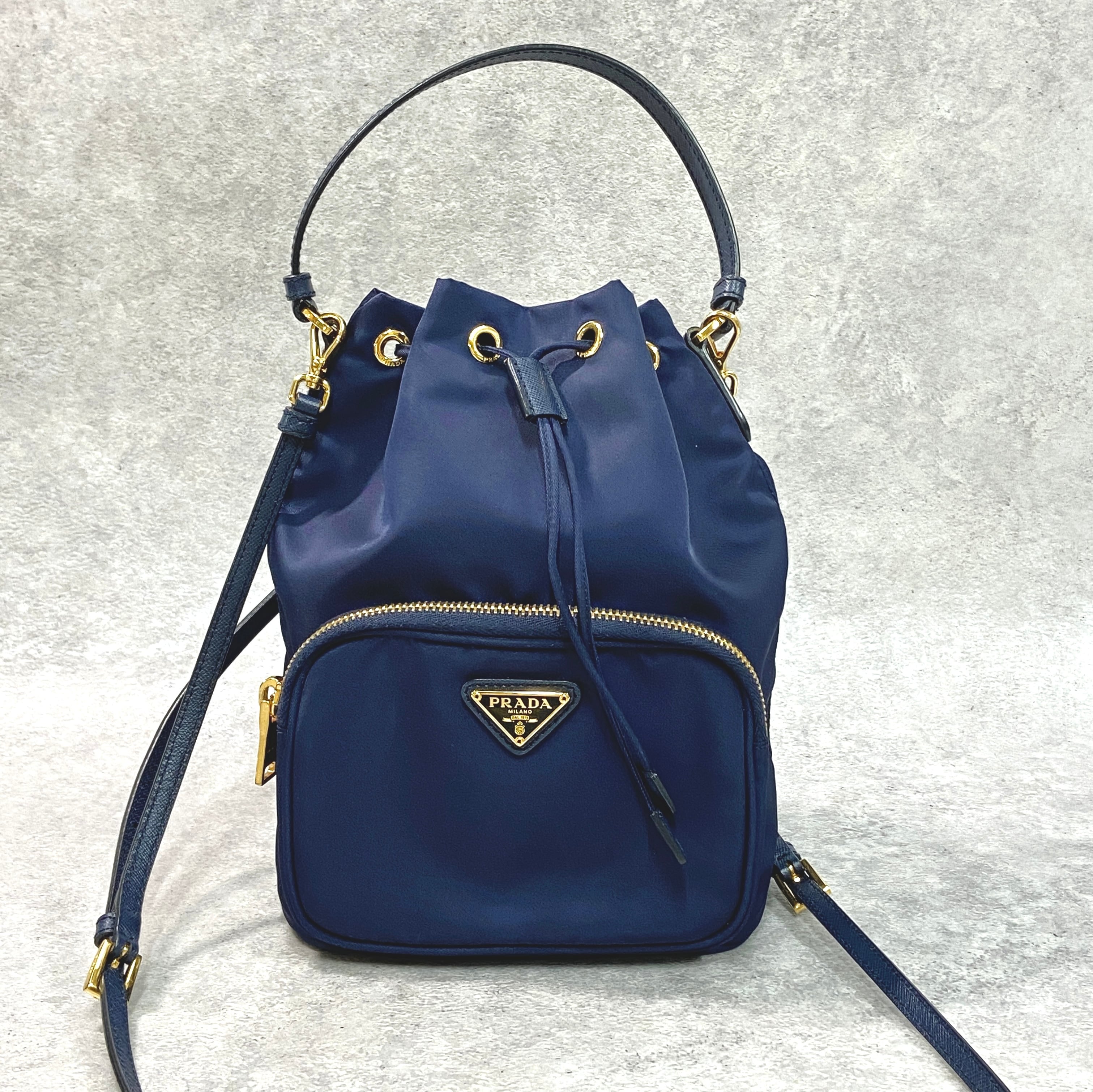 PRADA 2WAY ミニリュックサック チェーンショルダーバッグ ナイロン