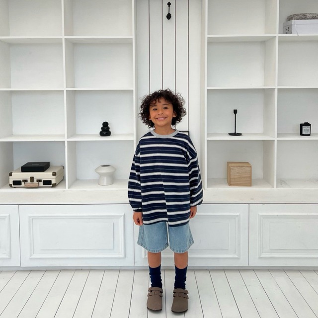 《送料無料》予約:ポキストライプT【cantuccistudio】※ジュニアサイズ