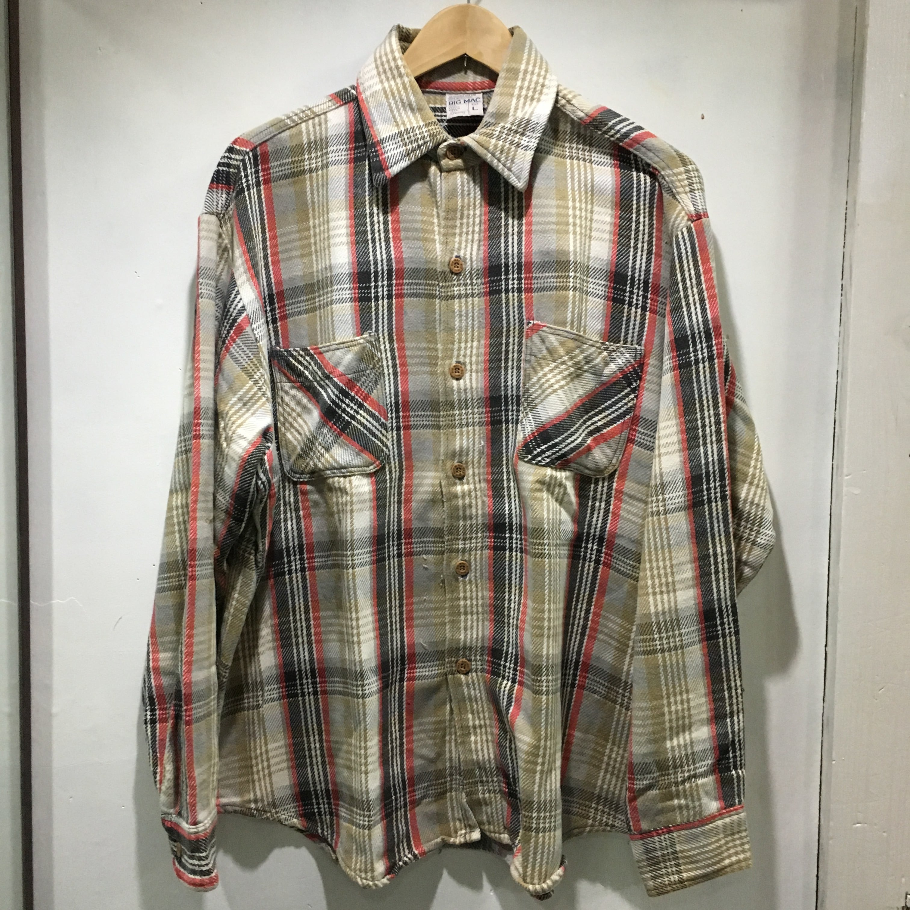 VINTAGE 70's BIGMAC FLANNEL SHIRT  (beady clothing)