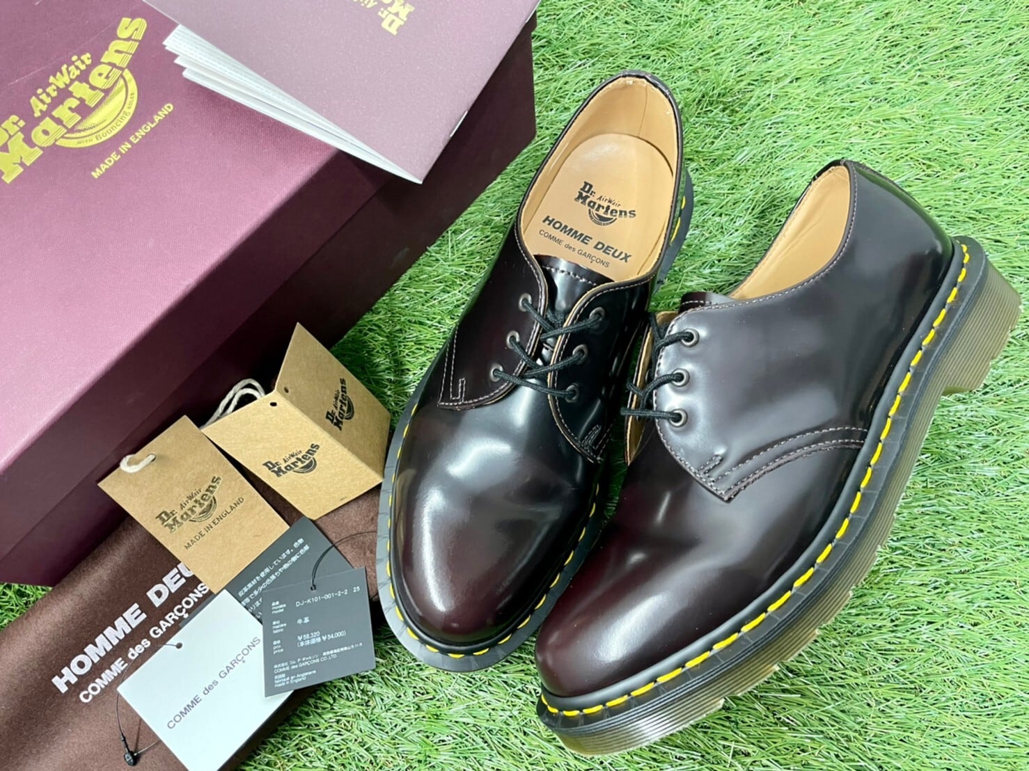 comme des garçons × Dr.Martens レザーブーツ 牛革 - ブーツ