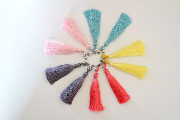 swarovski & tassel pierce