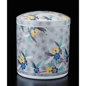 骨壺7寸 九谷風墨絵 骨壺 ネジ蓋 モダン仏具 自宅墓 手元供養 おしゃれ骨壺 室内骨壺