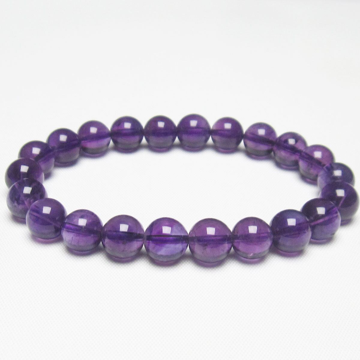 アメジスト ブレスレット 9mm 一点物 メール便可 [M便 1/10] 111-21611