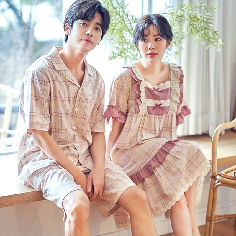 カップルパジャマ ペアパジャマ ピンク調 ルームウェア 部屋着 レディースパジャマ メンズパジャマ A 94 シュシュ Chouchou パジャマ女子の為のかわいいパジャマ専門店