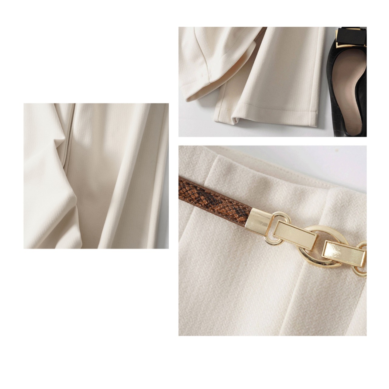 ルーズドレープストレートパンツ 4color A00116