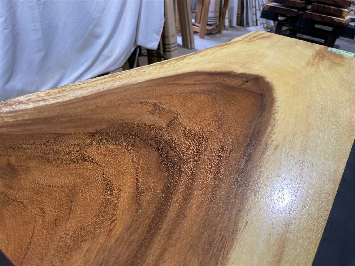 モンキーポッド3822 一枚板無垢 乾燥材 1090x430x55mm カウンター