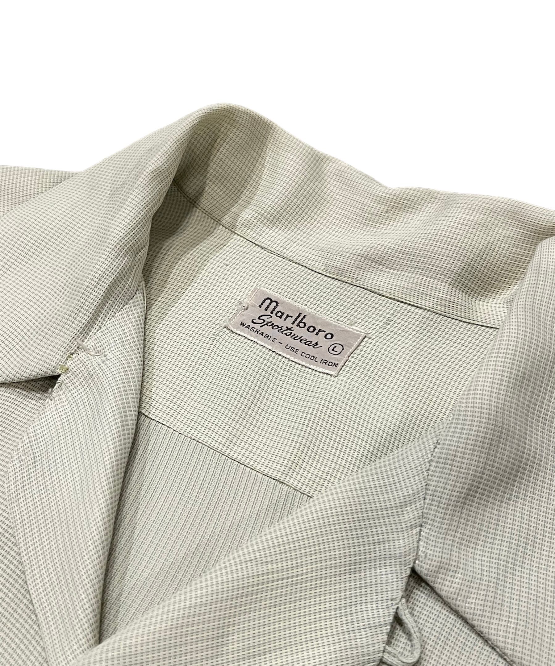 40s〜50s Marlboro Sportswear Rayon Open Collar Shirt マルボロ 