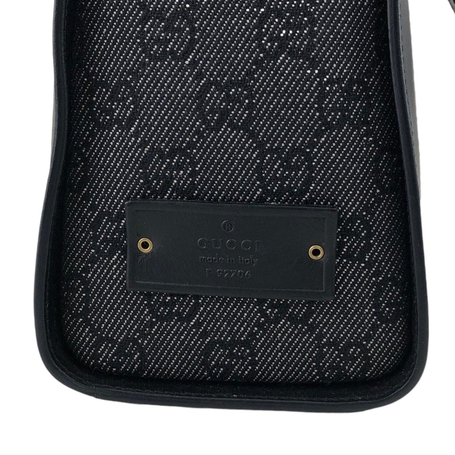 GUCCI グッチ GGキャンバス ショルダーバッグ ブラック キャンバス