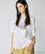 Dog & LOVERS プリントルーズTシャツ (WHITE) CQ-49012