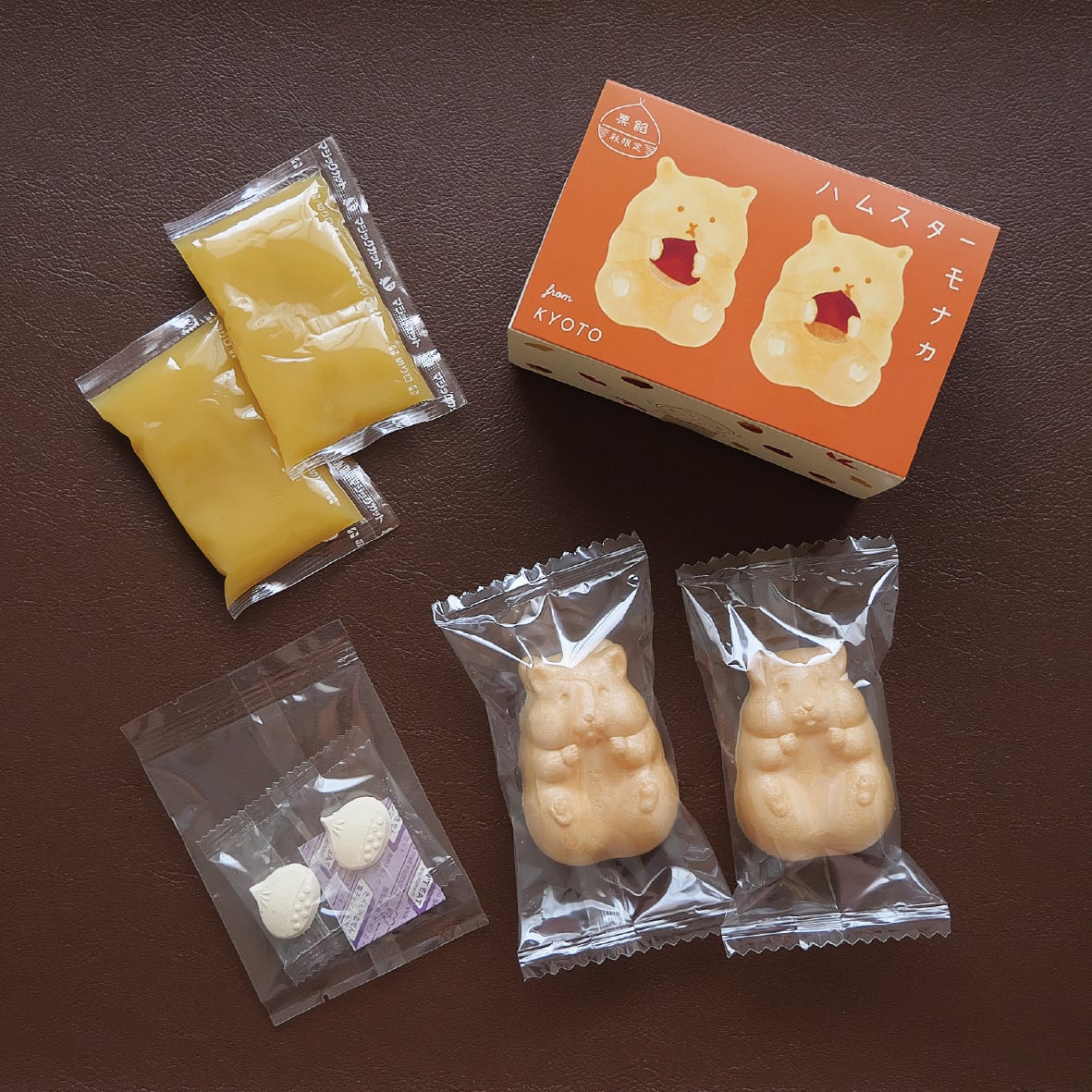 手作りハムスターモナカ 秋限定（ 2個入・栗餡） | 青木光悦堂