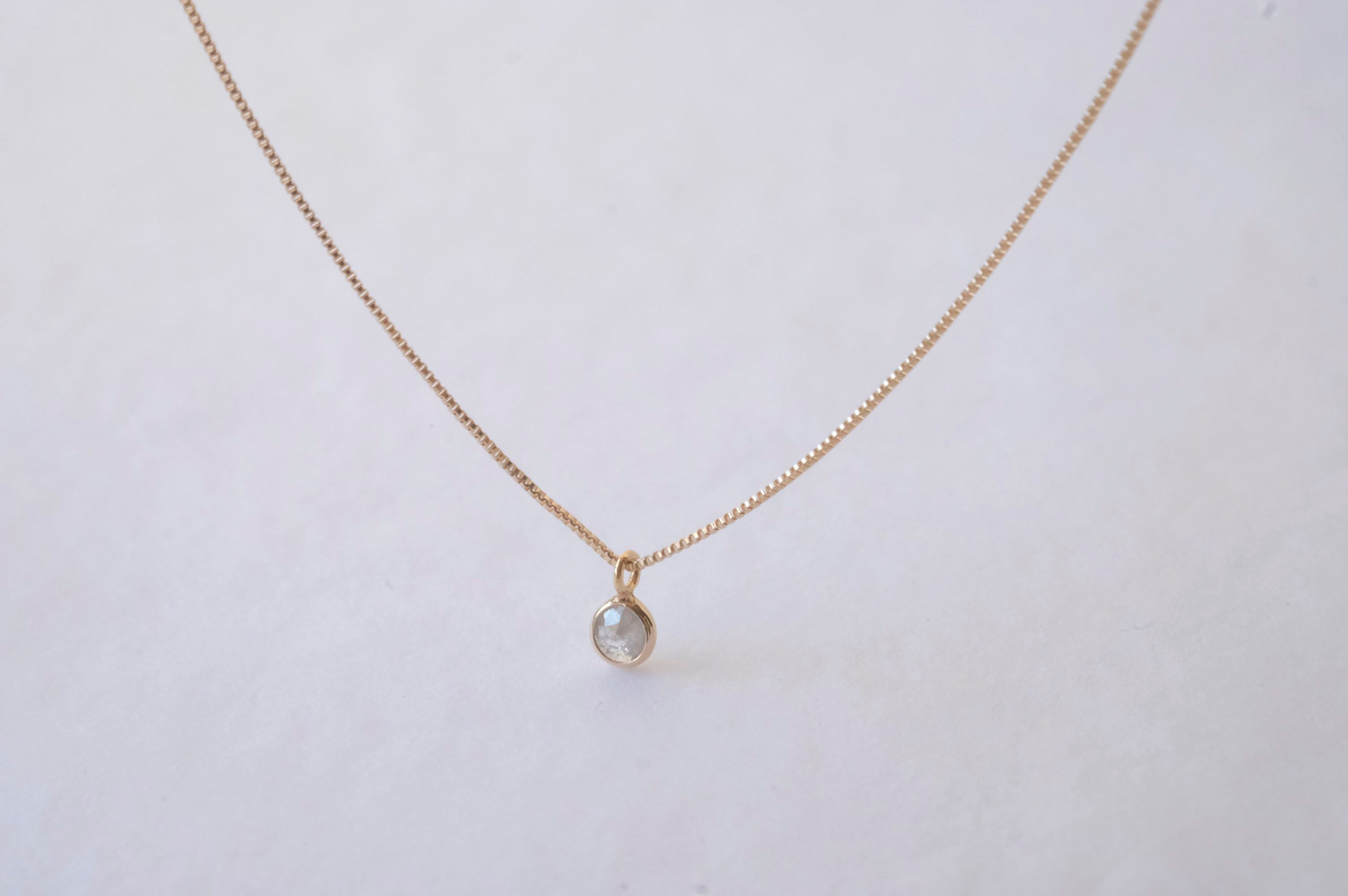 N-5 ナチュラルダイヤモンド K10 ネックレス