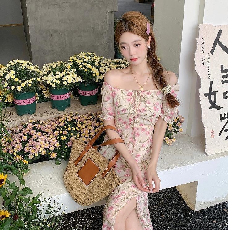 大きいサイズ レディース ワンピース 花柄 ピンク 春夏 秋 新品