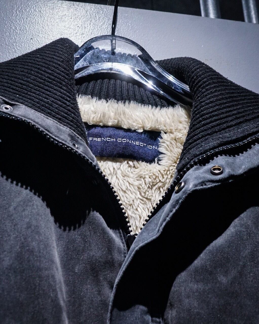 add (C) vintage】“FRENCH CONNECTION” Coating Fade Bomber Jacket add (C) vintage】“FRENCH CONNECTION” Coating Fade Bomber Jacket