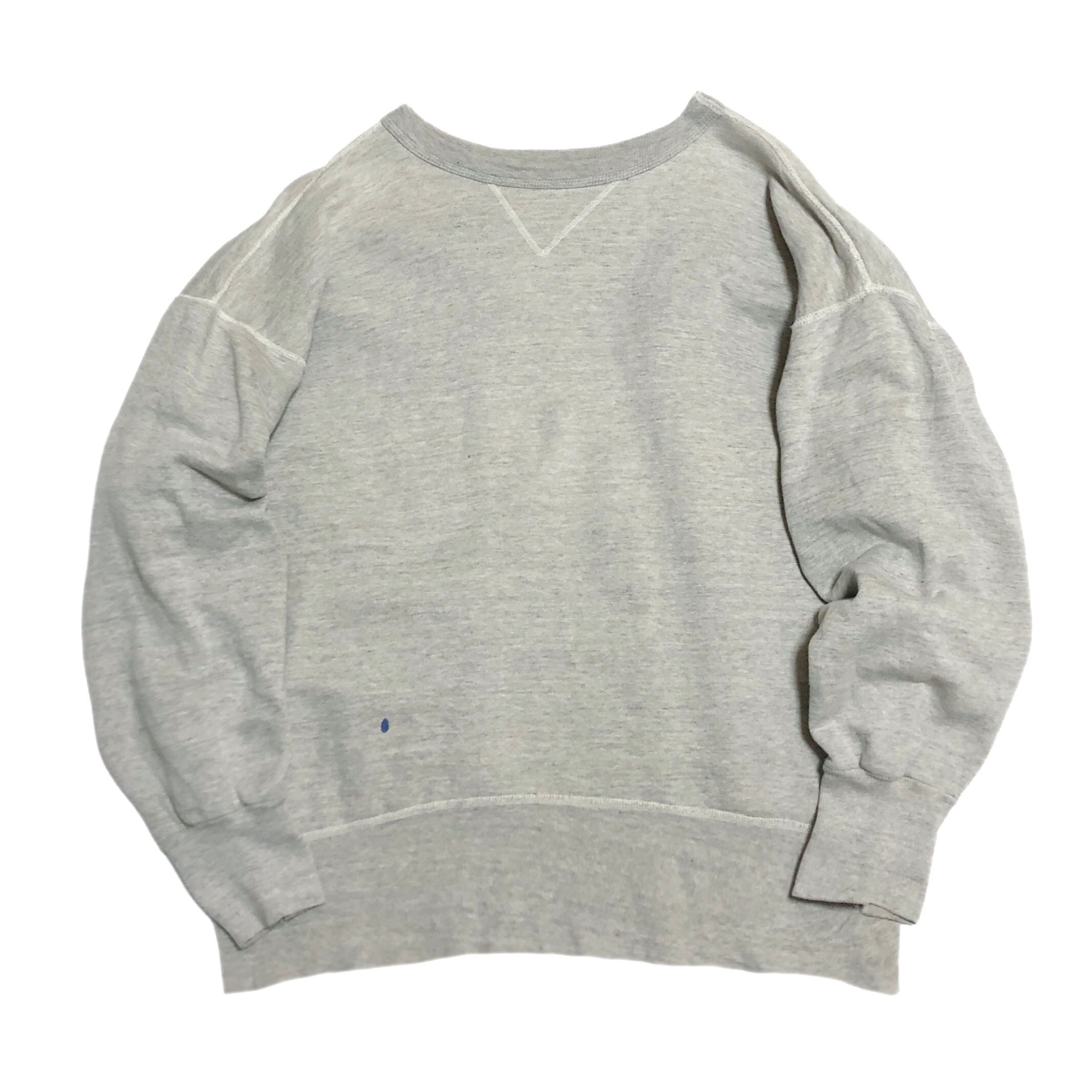 50s VINTAGE SWEAT SHIRT リブ長 水色 スウェット