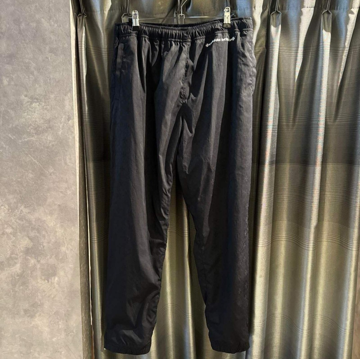CHROME HEARTS クロムハーツ CHプラス 総柄ナイロン トラックロング 