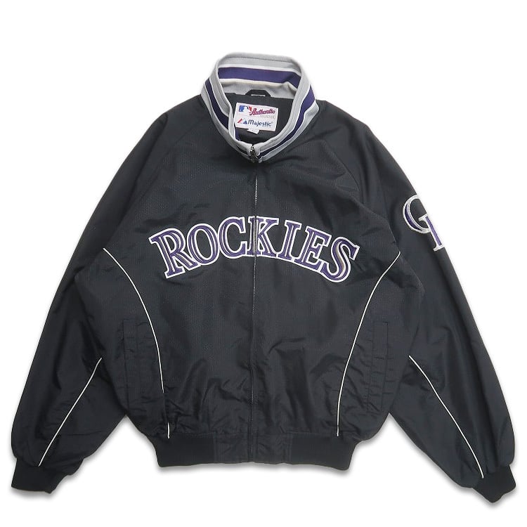 正規品 Majestic MLB コロラドロッキーズ 刺繍 ユニフォーム 極美品 即決古着]MLB/COLORADO ROCKIES/コロラド・ロッキーズ