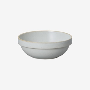 Hasami Porcelain (ハサミポーセリン) Shallow Round Bowl (Clear / グレー) 【145x55】HPM031