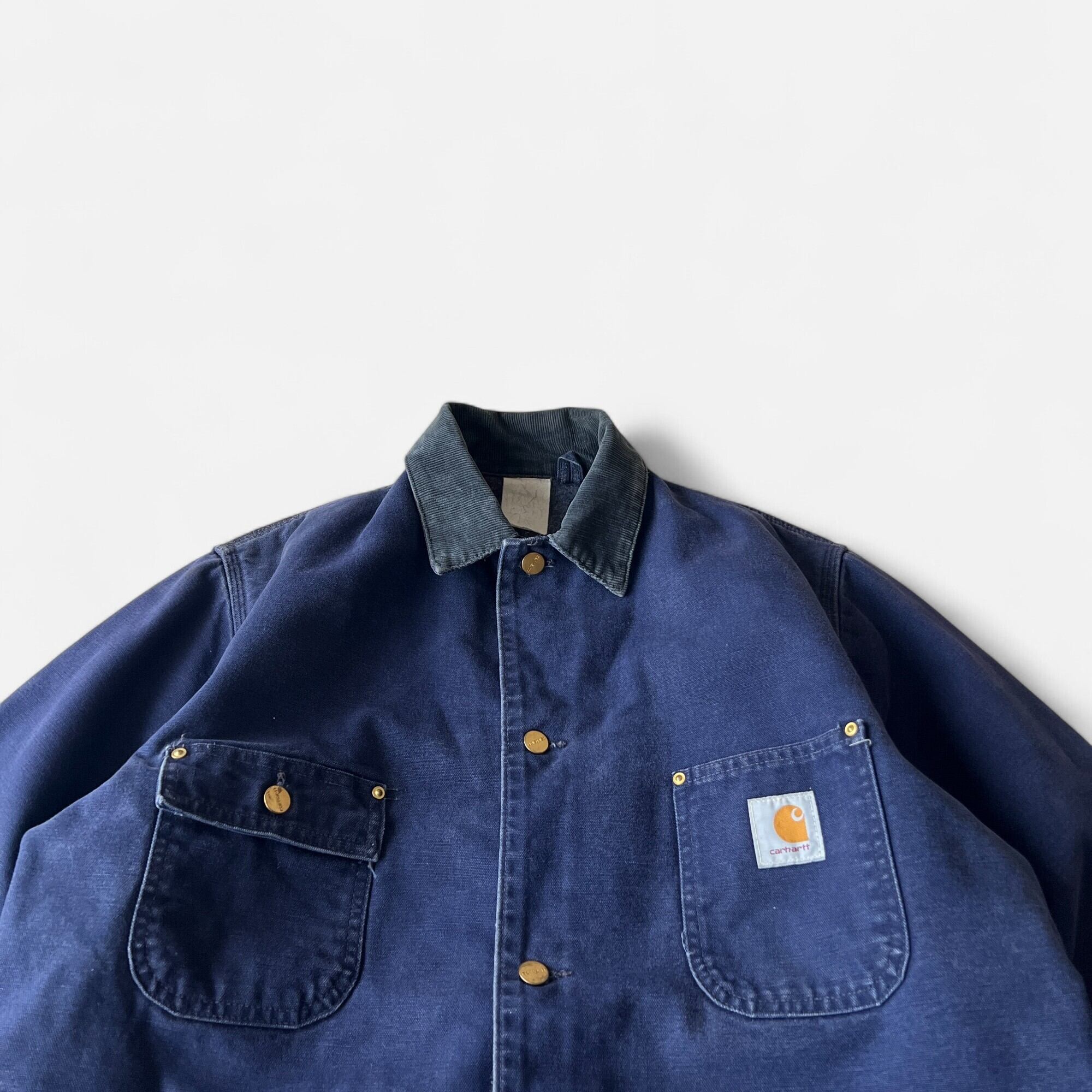 90s Carhartt Michigan Chore Coat Navy L | assemble store