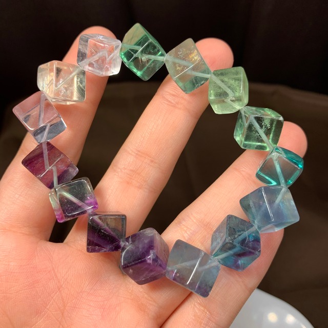 フローライトキューブ(大)グラデーションタイプ✩ブレスレット