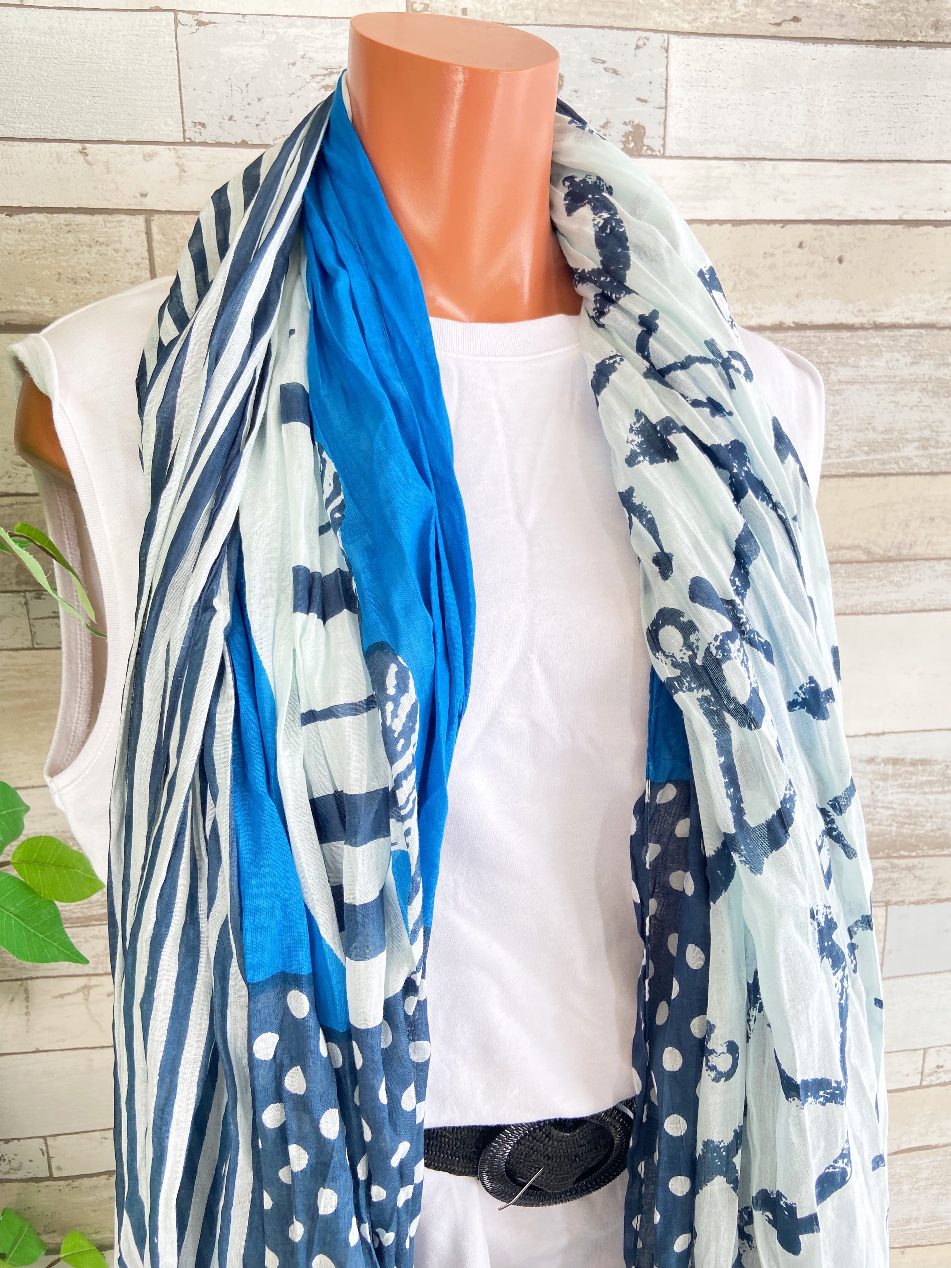 COTTON 100% コットン INDIAインポート大判ストール ｜ロングストール