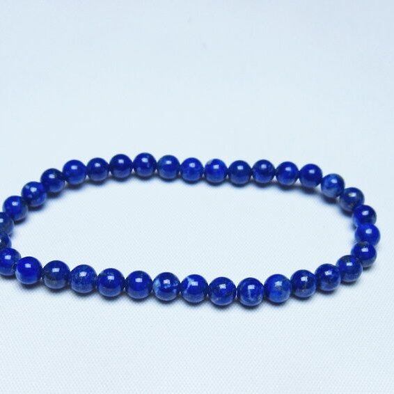 ラピスラズリ ブレスレット 5mm 一点物 メール便可 [M便 1/10] 111-48334