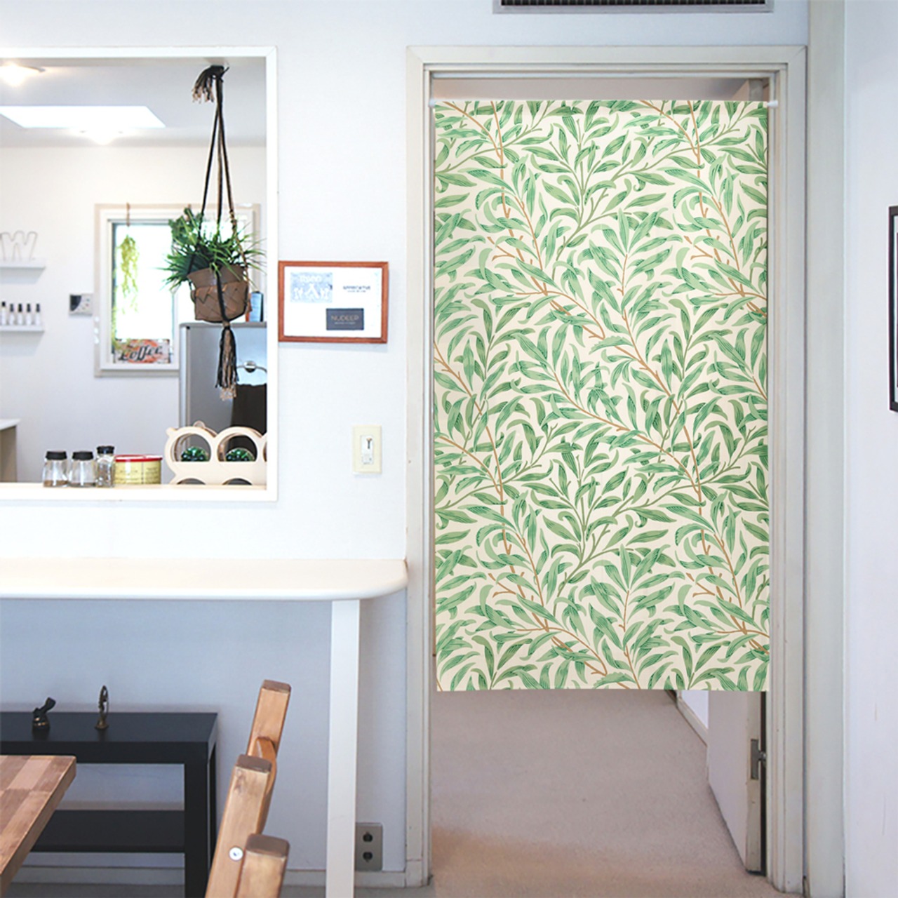 【受注生産】 のれん ウィリアムモリス ウィローボウ