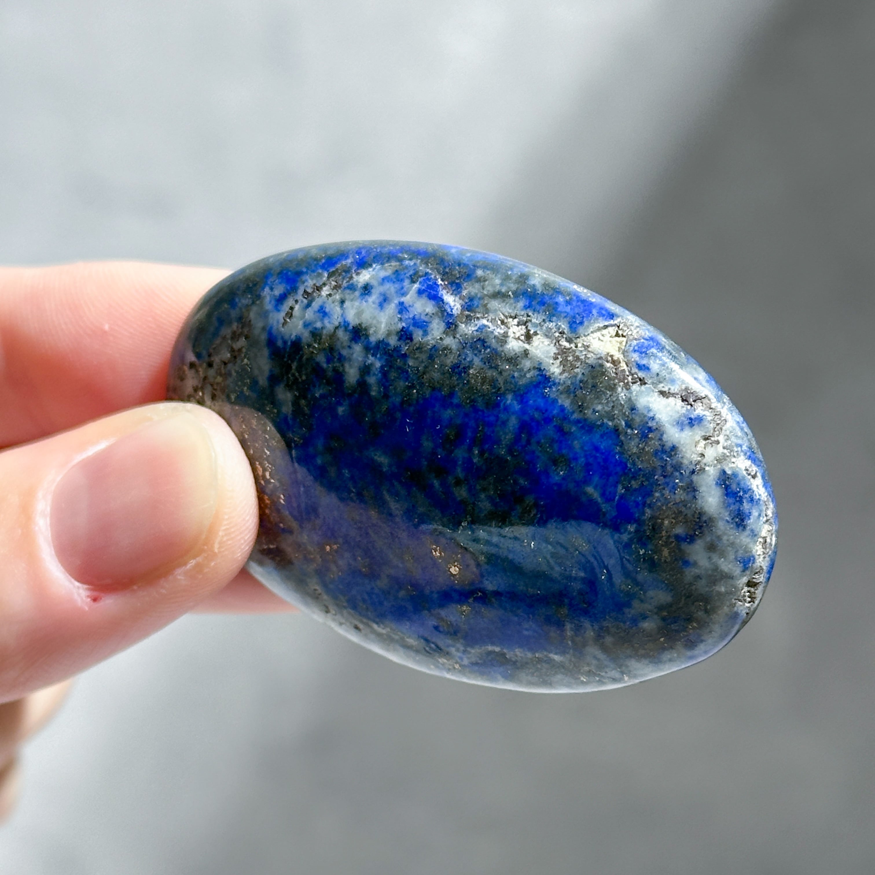 【】 パワーストーン ラピスラズリ ラピスラズリ パームストーン52◇Lapis Lazuli◇天然石・鉱物