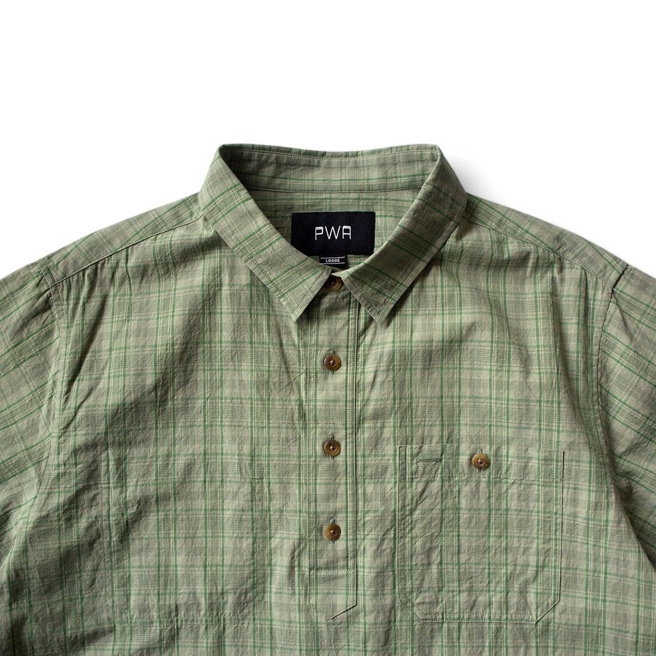 PWA, LINEN MIX P/O SHIRT | not wonder store
