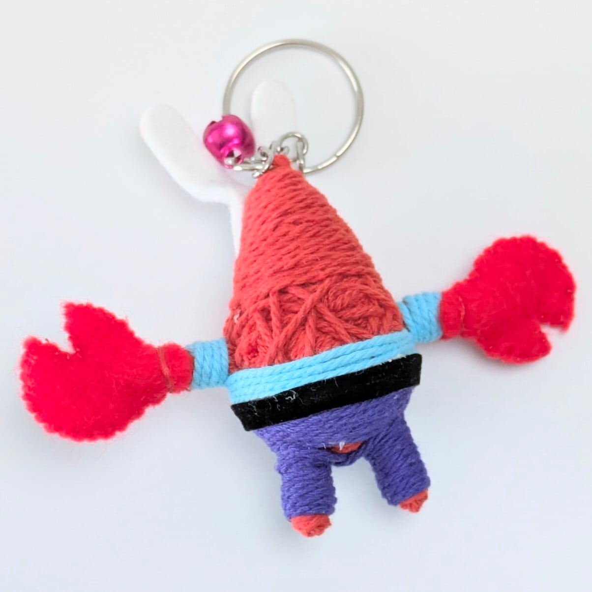 【 SpongeBob ( スポンジボブ ) カーニ 】 Voodoo doll KeyHolder / ブードゥー人形 / 身代わり人形 /お守り人形  〚アメリカン雑貨 アメトイ〛