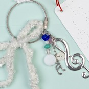 < hiruneknit > melody key charm - 2