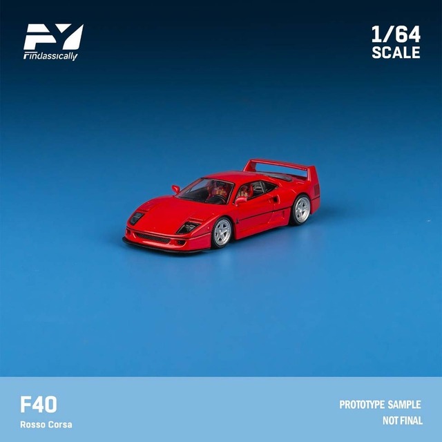 Finclassically（フィンクラシカリー） 1/64 Ferrari F40（ロッソレッド） FY64058