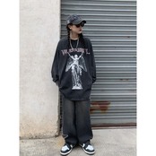 VINTAGE エンジェルスタチュー ロングTシャツ T528