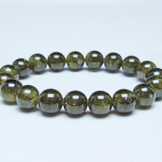 ツァボライト ブレスレット 11mm 一点物 おまかせ便 111-49793