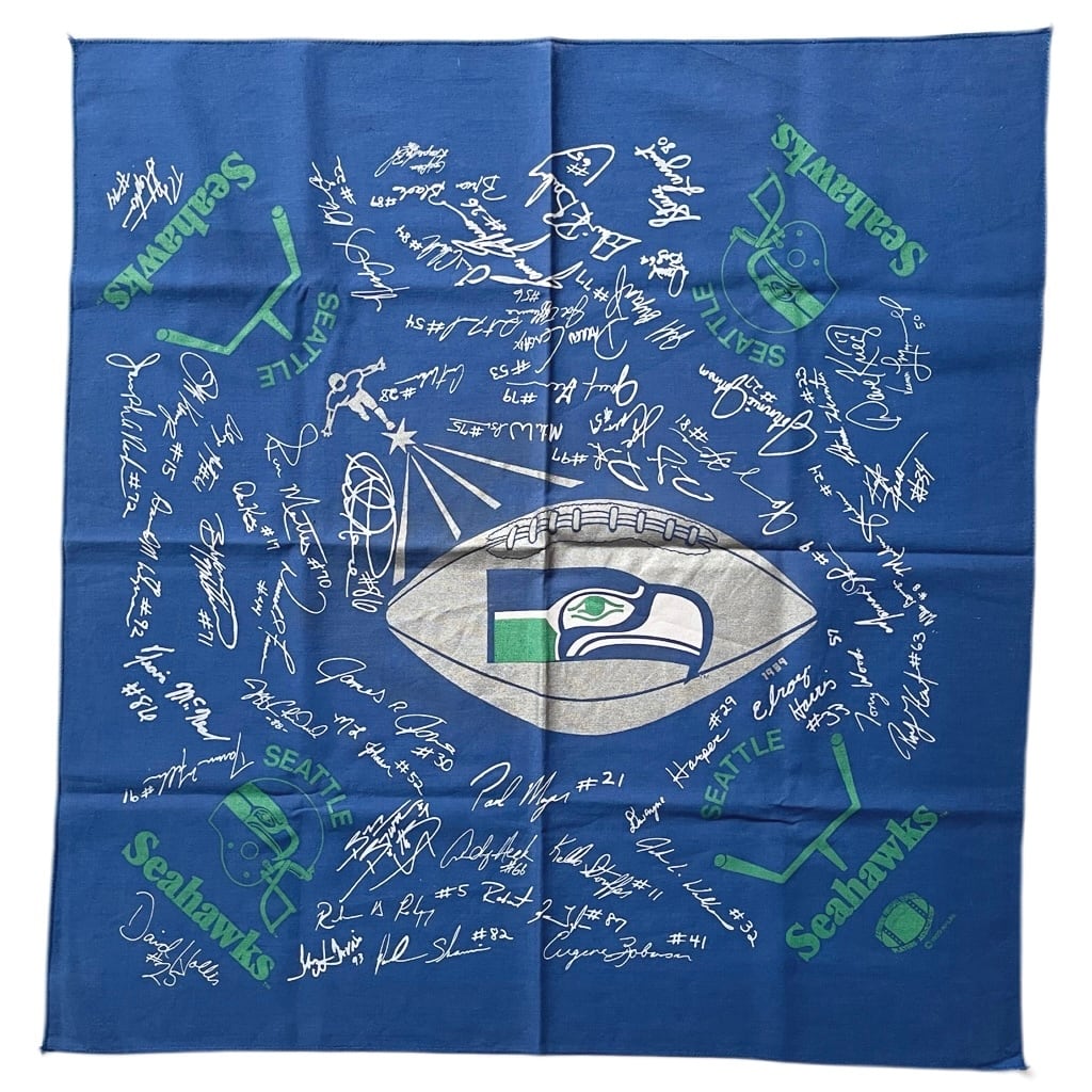【Good】80s NFL Seahawks ヴィンテージバンダナ