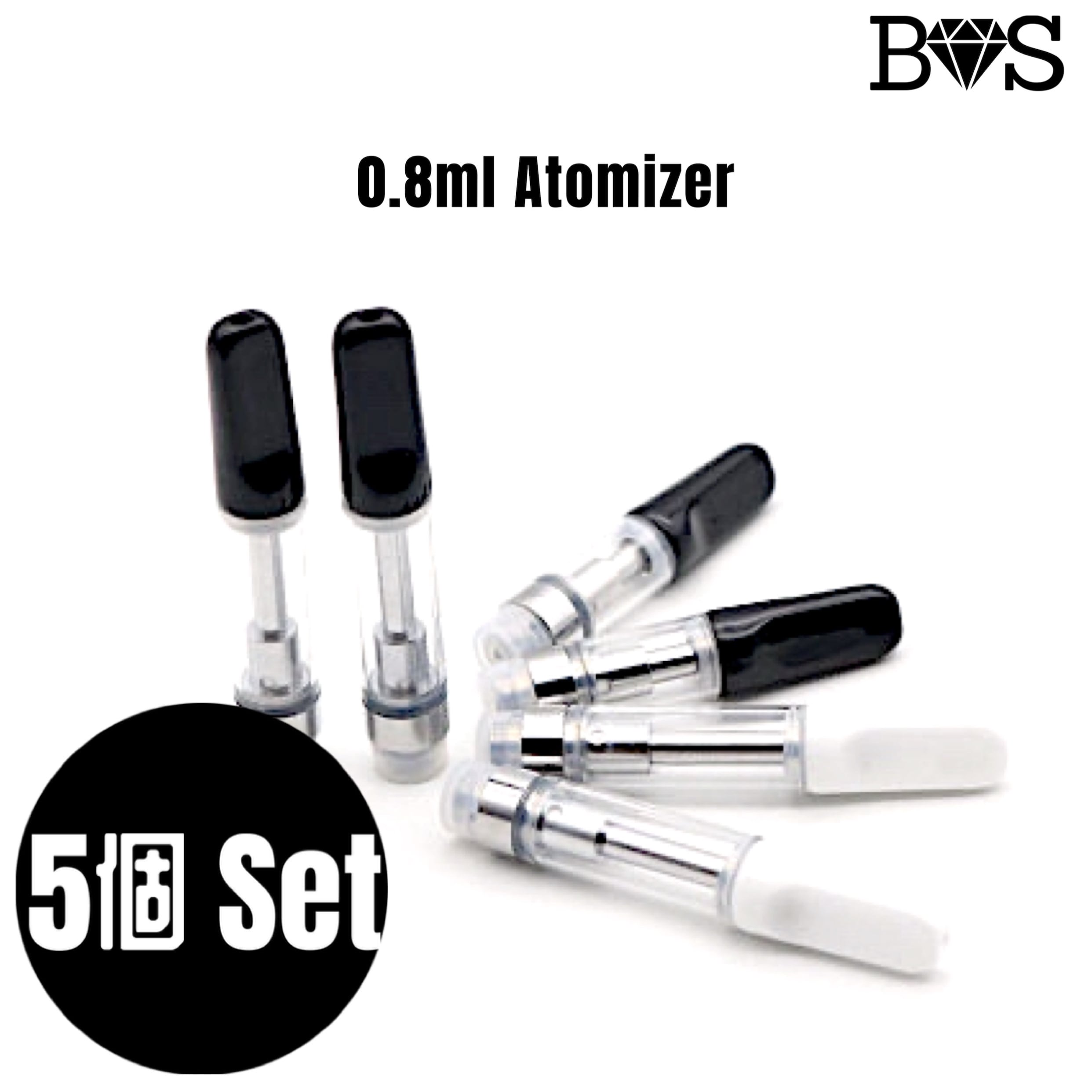 ◉100本セット◉　0.8ml Silver 交換　アトマイザー CBD